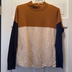NWT Madewell color block sweater